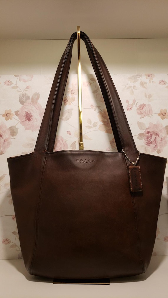 Vintage COACH Y2K Lexington Bucket Mahogany Brown Leather Shoulder