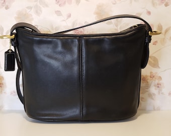 Vintage Coach 9420 Legacy Tote Black Glove-tanned Leather USA COA