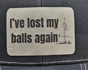 Lustige Golf Mütze, ich habe meine Bälle verloren, bestickte Trucker Cap
