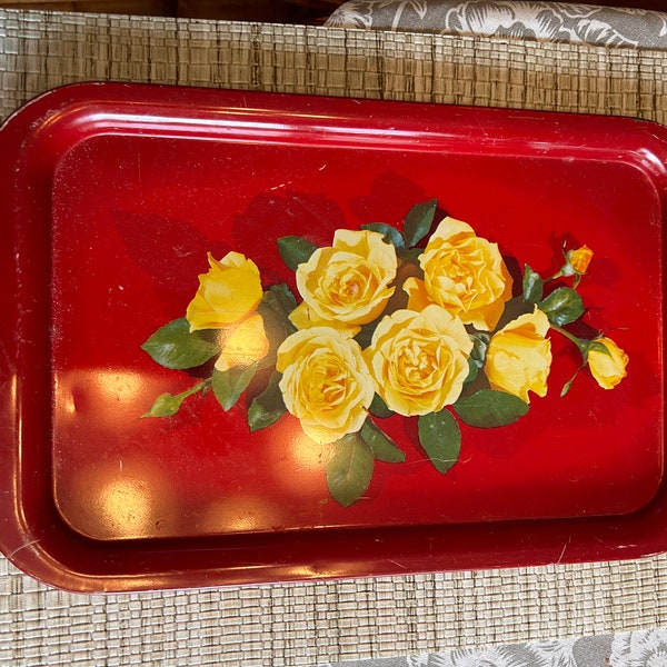 Vintage metal lap trays