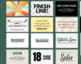 20 LDS Missionary Homecoming Welcome Signs