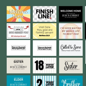 20 LDS Missionary Homecoming Welcome Signs