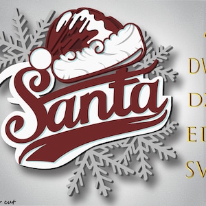 Santa Multilayer Svg ,Christmas file Laser Cut Files,3d Mandala,Santa Cut Files,3d layer Svg file  ,Paper cut files,Plywood cut