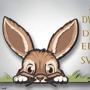 Osterhase Zeichen SVG - Ostern Türschild SVG - Laser Cut Files - Osterhase zwarte svg - Ostern svg - Türschild - Glowforge-Datei