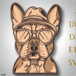 Boston Terrier 3D Mandala SVG: Laser Cut Files, CNC, Glowforge