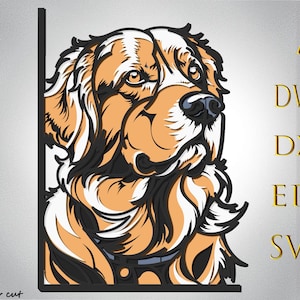 Golden Retriever Dog Multilayer Svg,Dog laser cut,Dog paper cut,Golden Retriever  Dog 3d mandala,Dog cnc,Dog Plywood cut, home decor