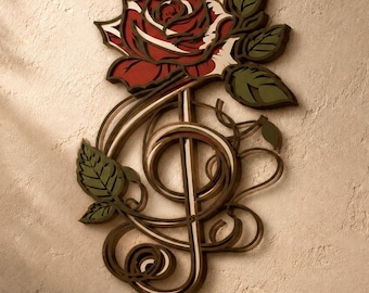 Music multilayer SVG,Laser cut file,Paper cut,3D Layered design,Mandala plywood,CNC