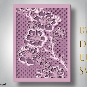 Sakura tree 3D Mandala SVG files,Sakura tree laser cut,Paper cut,Sakura tree  3dlayered svg ,Sakura tree cnc,Sakura tree Plywood cut