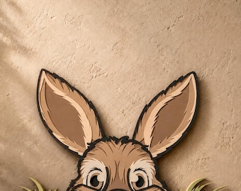 Easter Bunny multilayer SVG,Laser cut file,Paper cut,3D Layered design,Mandala plywood,CNC