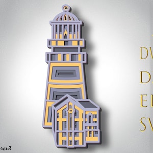 Lighthouse Multilayer Svg,Lighthouse laser cut,Paper cut,Lighthouse 3d mandala ,Lighthouse  cnc,Lighthouse Plywood cut,Lighthouse Home decor
