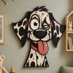 Hond meerlaags SVG-bestand, lasersnijbestand, papiersnijwerk, 3D-gelaagd ontwerp, mandala multiplex, CNC