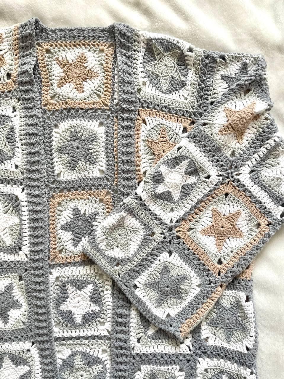 18 Star Granny Square Crochet Pattern: Unleash Your Inner Artisan Today! 1 Crochet Star Granny Square Cardigan