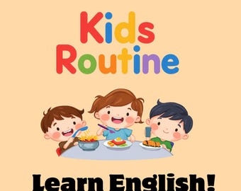 Kids Routine Coloring Book | Learn Action Verbs Through Coloring |