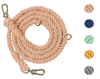 Handmade Braided Cotton Rope Leash for Dogs: Durable & Stylish Pet Supplies for Border Collies, Golden Retrievers, German Shepherds and More