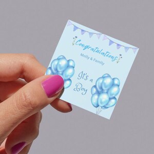 Carte de félicitations personnalisée pour bébé | carte de voeux | Carte numérique | Carte vierge imprimable