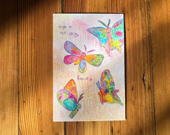 Handmade Butterfly Drawing