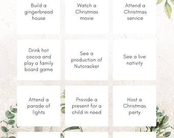 Homeschool Christmas Bingo