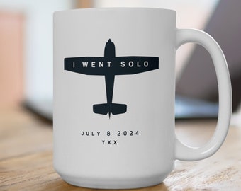 Pilot First Solo Gift Student Pilot Personalized Mug Gift for Pilots
