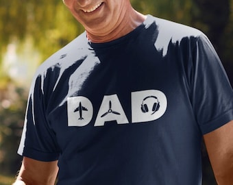 Fathers Day Aviation T-Shirt Gift for Dad Pilot Shirt Dad Airplane Lover Aviator Gift for Dad