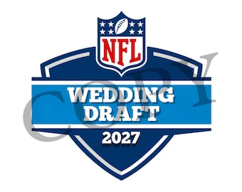 NFL Wedding Draft Groomsman 2027 2026 Sticker – Football Fan Decal