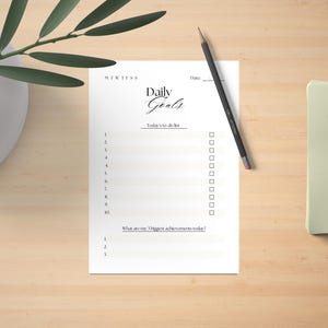 Printable Daily To-do List Template | Goal Setting | PDF | Habit ...