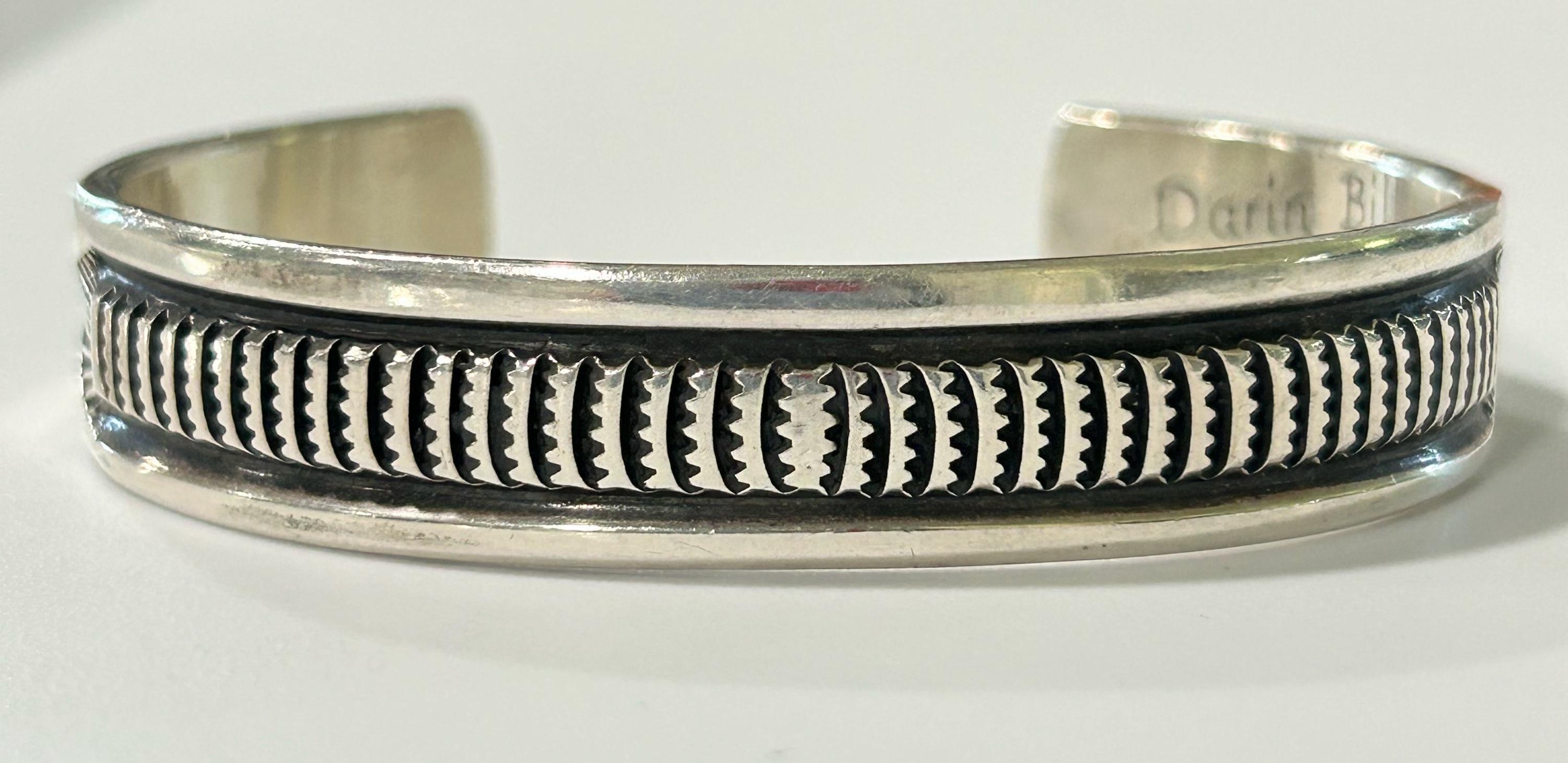 Vintage Sterling Silver Native Navajo Darin Bill Bangle