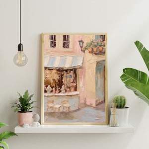 Italian Gelateria Painting, Vintage Ice Cream Parlor Art (Digital Download)