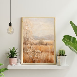 Paisaje, Arte mural imprimible, Pintura digital, Decoración de pared, Decoración del hogar, Descarga de arte imprimible, Impresión digital, Impresión, Descarga digital