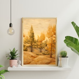 Forest, Printable Wall Art, Digital Painting, Wall Art Decor, Home Decor, Printable Art Download, Digital Print, Digital Download