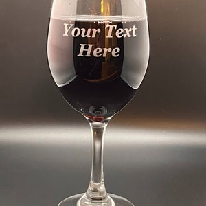 Personalized 20 oz Wine Glasses, Custom Engraved Wine Glasses, Custom Logo Glasses, Glassware Personalized For You, Monogram Glasses,