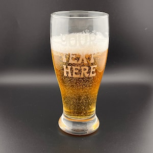 Personalisierte Pilsner-Gläser, individuell gravierte Pilsner-Gläser, individuelles Logo-Gläser, für Sie personalisierte Glaswaren, Geschenk zum Vatertag