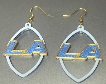 Los Angeles Rams fan football earrings