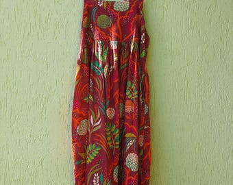 Платье из органического хлопка с цветочным принтом Гудрун Шёден, размер XL