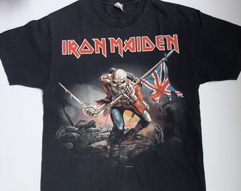 Винтажная футболка Iron Maiden 2010, футболки с группой, размер L