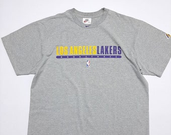 Футболка Nike NBA Los Angeles Lakers Basketball Grey LA Vintage, размер L