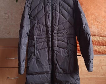 Moncler Vintage Women's Puffer Down Brown Parka Jacket Coat Size 2