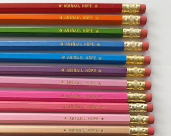 Personalized Pencils With Name Custom Student Pencils Back to School Pencils Bulk Pencils Personalized Classroom Gifts Student Teacher Gift