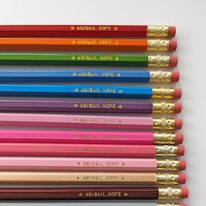 Personalized Pencils With Name Custom Student Pencils Back to School Pencils Bulk Pencils Personalized Classroom Gifts Student Teacher Gift