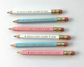 Crayons personnalisés pour baby shower Crayons personnalisés Jeux de baby shower Crayons personnalisés Cadeaux de naissance