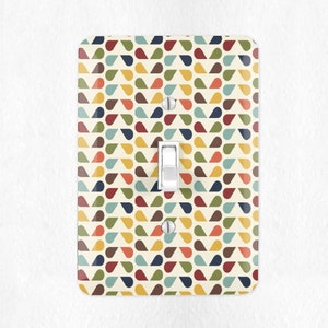 Mid Century Modern Switchplate Mid Century Modern Light Switch Cover Wall Plate MCM Decor Atomic Image MCM House Decor Light Switch Cover