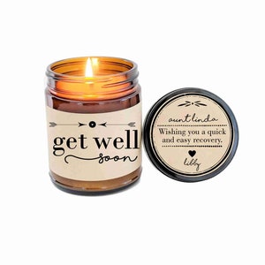 Get Well Gift Get Well Soon Candle Gift Surgery Gift Recovery Gift Get Well Card Feel Better Soon Speedy Recovery Gift Heal Quick Gift