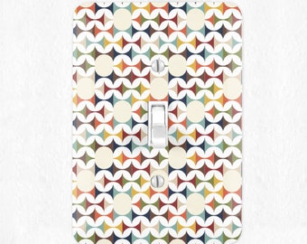 Mid Century Modern Switchplate Mid Century Modern Light Switch Cover Wall Plate MCM Decor Atomic Image MCM House Decor Light Switch Cover