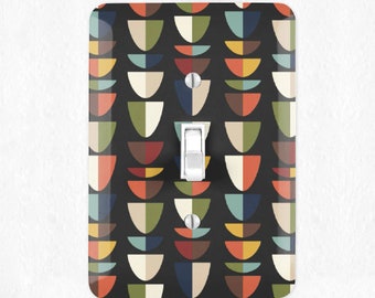 Mid Century Switchplate Mid Century Modern Light Switch Cover Wall Plate MCM Decor Atomic Image MCM House Decor Light Switch Cover