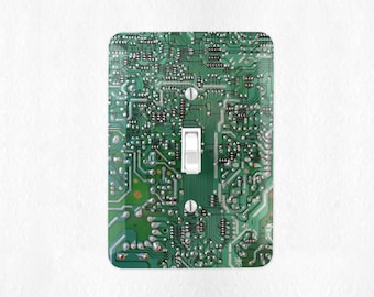 Couvercle de plaque d'interrupteur de carte de circuit imprimé Couvercle de prise de décoration de bureau Cadeau de conception de carte de circuit imprimé pour les ingénieurs, les électriciens, les spécialistes de la haute technologie ou les ordinateurs
