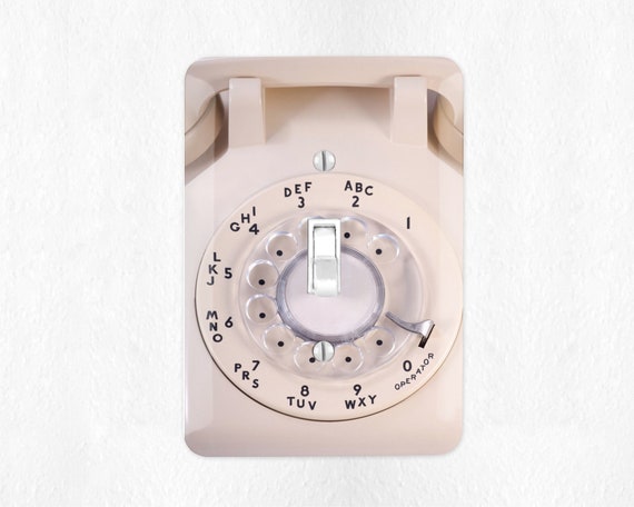 Vintage Retro Phone Switch Plate Cover Rotary Phone Light Switch Wall Plate Cover Retro Switchplate 80s Decor 80s Gift I Love the 80s