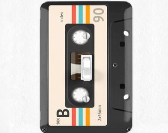 Retro Mix Tape Cassette Switch Plate Cover Mix Tape Light Switch Wall Plate Cover Retro Switchplate 80s Decor 80s Gift I Love the 80s