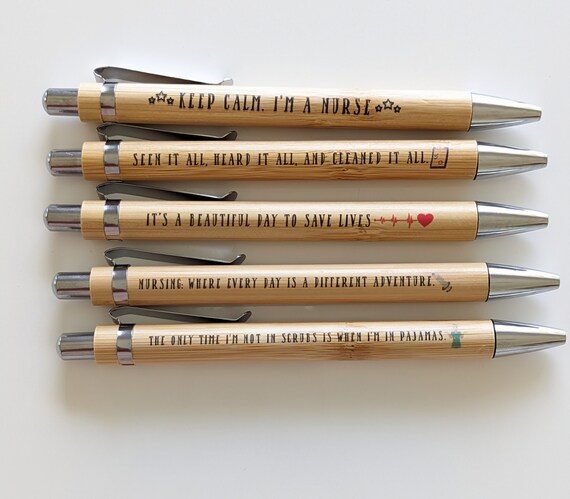 Funny Nurse Gift for Nurse Pens SET of 5 Nurse Graduation Gift Nurse Appreciation Gift Nurse Christmas Gift Stoking Stuffer Nurse Gag Gift