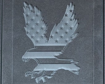 Gravierte Bevel - amerikanischer Adler