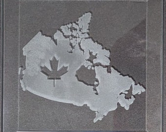 Bevel - Kanada Karte mit Gravur