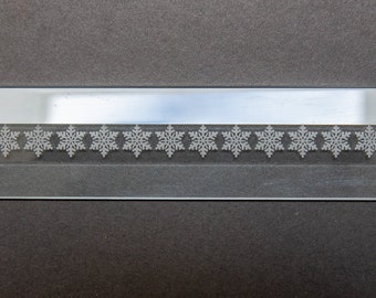 Gravierte Border Bevel - Schneeflocken